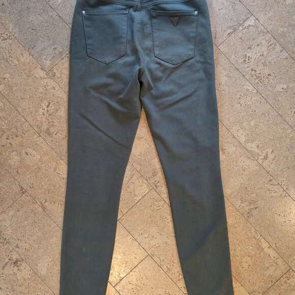 Women's Guess 1981 High-Rise Skinny Jeans in Olive Green, Size 28 - Picture 2 of 5